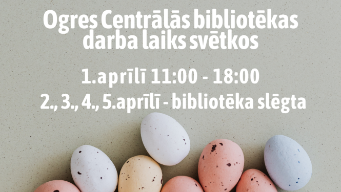 Bibliotēkas darba laiks svētkos