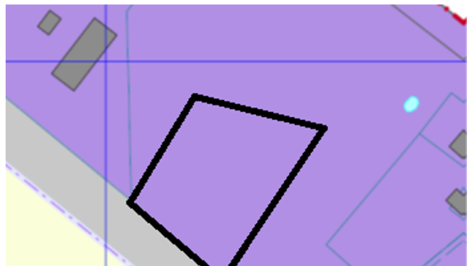 Karte ar iezīmētu zemes vienību