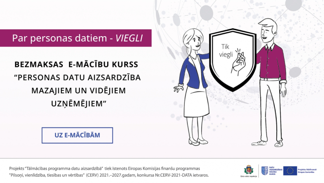Datu Valsts inspekcija aicina uz bezmaksas apmācībām uzņēmējus par datu aizsardzību