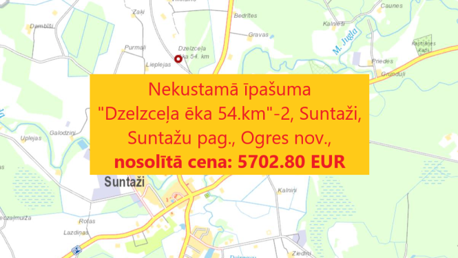 Nekustamais īpašums “Dzelzceļa ēka 54.km”-2 Suntažos, Suntažu pagastā