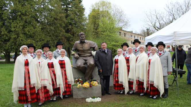 Edgaram Kauliņam 120 piemiņas pasākumi Lielvārdē 26.04.2023. 