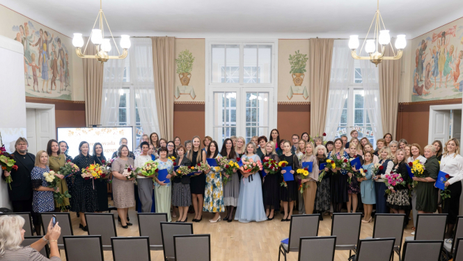 Titula "Ogres novada Gada pedagogs 2024" ieguvēju kopbilde