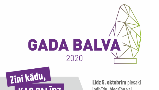 Izsludina konkursu “Gada balva cilvēku ar invaliditāti atbalstam”