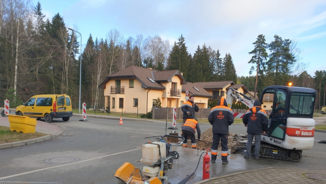 Mednieku ielā konstatēta minimāla gāzes noplūde