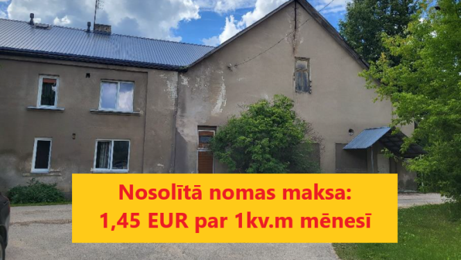 Rezultāts izsole īpašuma nomas maksai īpažumam Gundegas Suntažu pagastā. Nosolītā nomas maksa 1,45 eiro par kvadrātmetru mēnesī