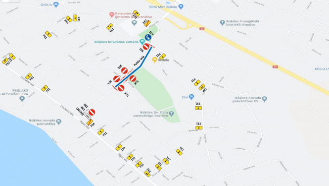 Satiksmes ierobežojumu shēma