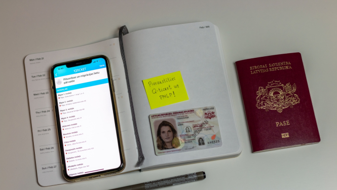 Kā pieteikties pases vai eID kartes noformēšanai vai saņemšanai, izmantojot mobilo lietotni Qticket?
