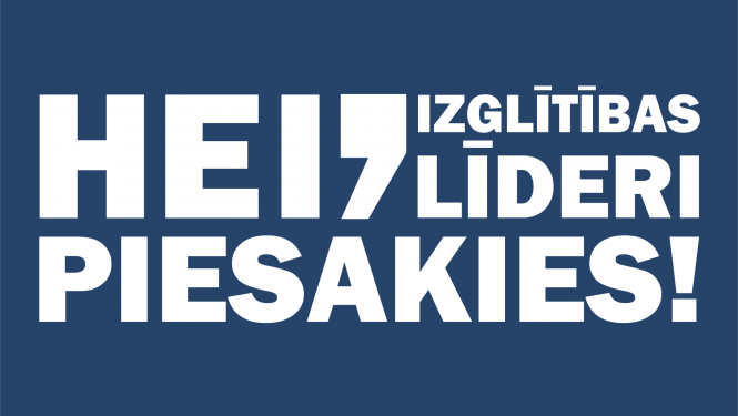 Izglītības iestāžu vadītāju vakanču plakāts