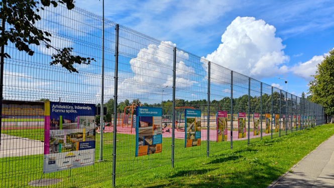 Ceļojošā izstāde  “Arhitektūra. Inženierija. Formu spēks.” pie Ogres novada Sporta centra stadiona