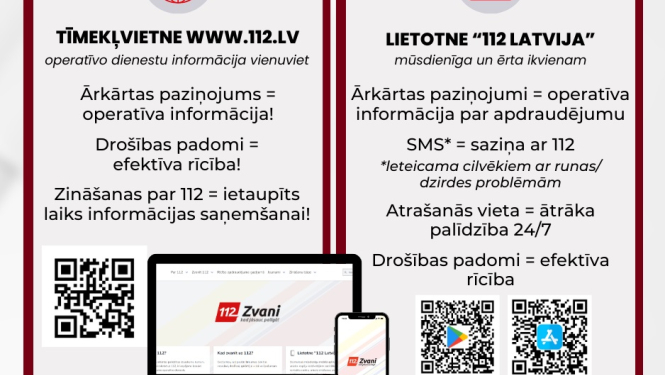 Tīmekļvietne un lietotne 112.lv
