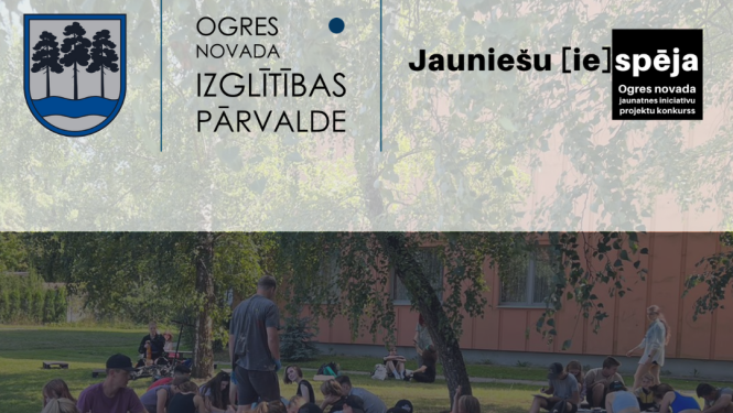 Ogres novada jauniešu projektu apstiprināšanas vizuālis
