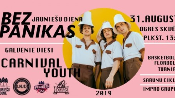 31 augustā Ogrē notiks jauniešu diena BEZ PANIKAS