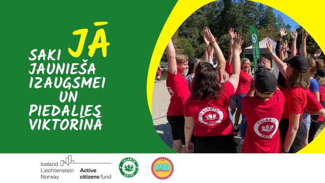 labdarības viktorīnā “Saki JĀ jauniešu izaugsmei!”