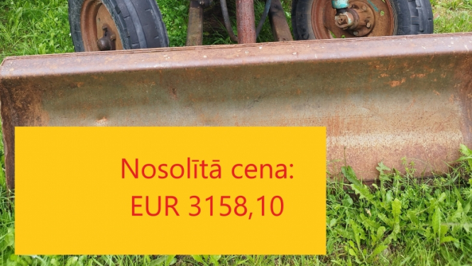 Ekskavators JUMZ 6L izsoles rezultāts