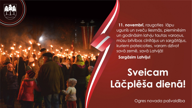 Apsveikums Lāčplēša dienā