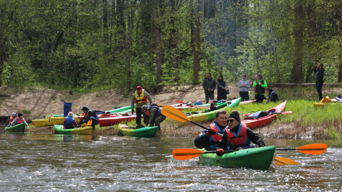 Laivu brauciens pa Ogres upi