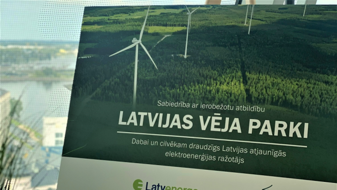 Uzraksts Latvijas vēja parki