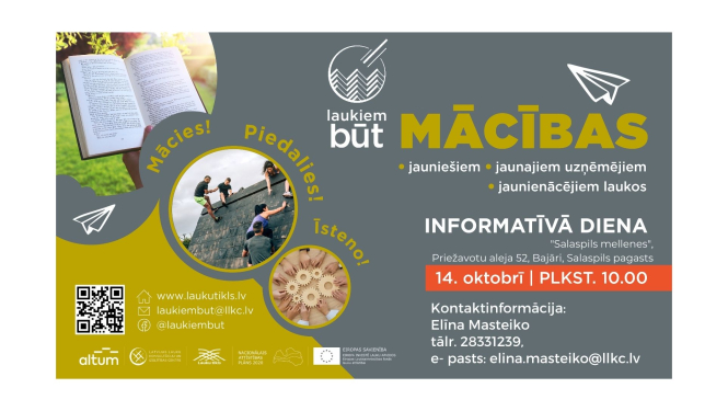 LLKC Ogres konsultāciju birojs aicina uz bezmaksas mācībām “Laukiem būt!”