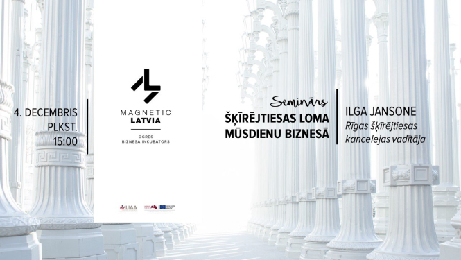 Ogres biznesa inkubators aicina uz semināru “Šķīrējtiesas loma mūsdienu biznesā”