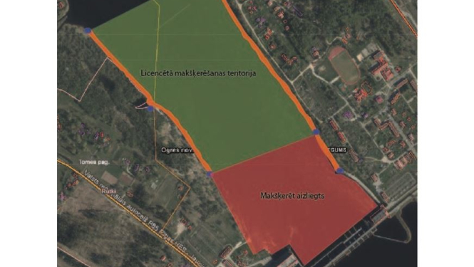 Licencēta makšķerēšana Ķegumā