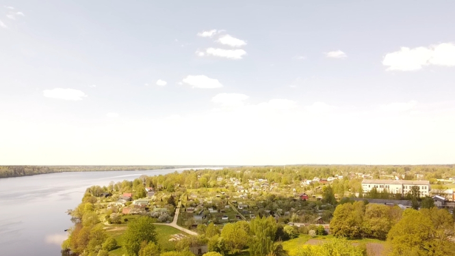 Lielvārde no putna lidojuma