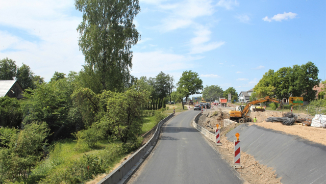 Būvdarbi Lielvārdē pie Rumbiņas 16.05.2023.