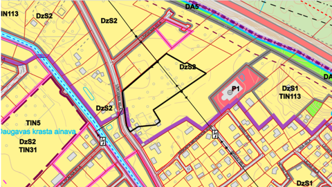 Zemes vienība Līvciema ielā 54, Ikšķilē, kartē