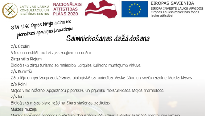 Aicina doties pieredzes apmaiņas braucienā uz dažādām saimniecībām Latgalē