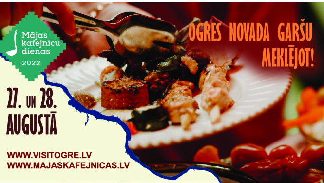 Mājas kafejnīcu dienas Ogres novadā norisināsies augusta beigās