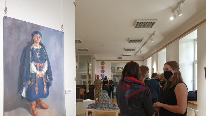 Mākslas skolas absolventu izstādes atklāšana