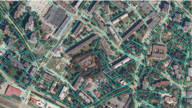 Mālkalnes prospekts 10, Ogre, karte