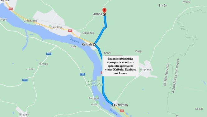 Maršruts Kaibala, Dzelmes, Annas