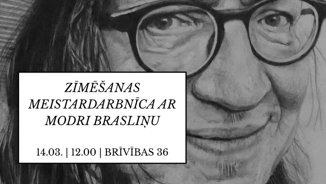 Zīmēšanas meistardarbnīca ar mākslinieku Modri Brasliņu Ogres Vēstures un mākslas muzejā 14. martā plkst. 12.00