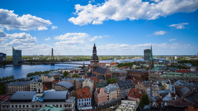 Rīga no putna lidojama - foto no Satiksmes ministrajas mājaslapas