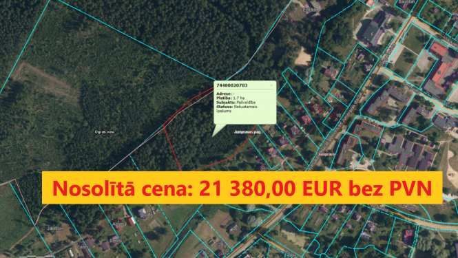 Izsoles "Meža gabali" rezultāts