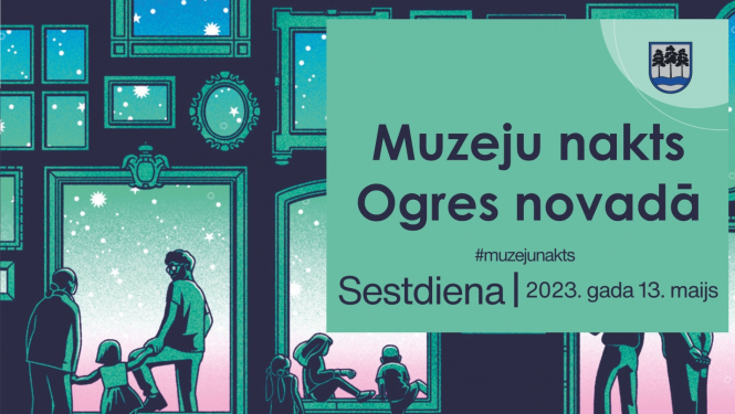 Muzeju nakts 2023 Ogres novadā plakāts