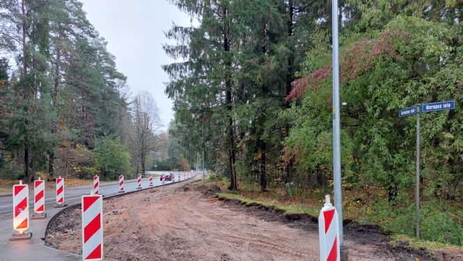 Ietves izbūve Ogrē, Turkalnes ielā posmā no Norupes līdz Blaumaņa ielai 01.11.2023.