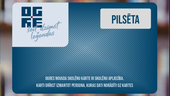 Ogres novada skolēnu karte 2023
