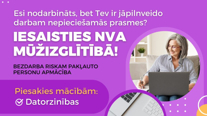 Iesaisties NVA mūžizglītībā!