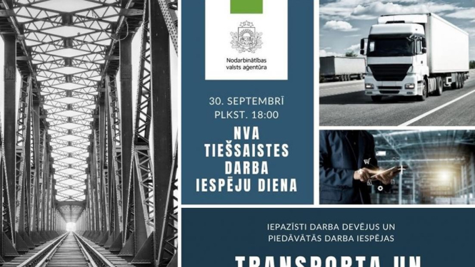 Tiešsaistes darba iespēju diena transporta un loģistikas jomas darbiniekiem