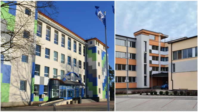 Ogres 1.vidusskola un Jaunogres vidusskola kolāža