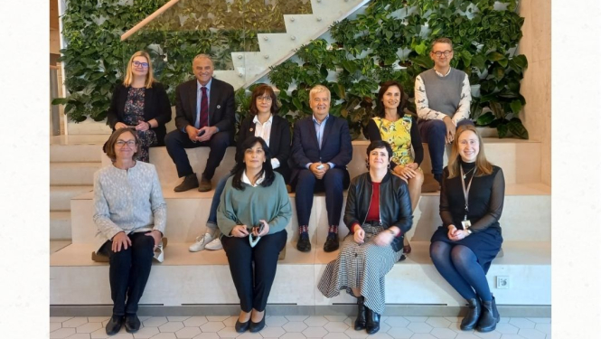 EBLIDA un Latvijas Nacionālās bibliotēkas pārstāvji Ogres Centrālajā bibliotēkā