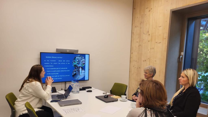 Ogres Centrālā bibliotēkas un Zviedrijas pārstāvju tikšanās 2023