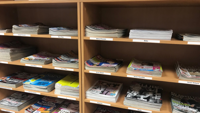 OCB pieejams plašs periodisko izdevumu klāsts