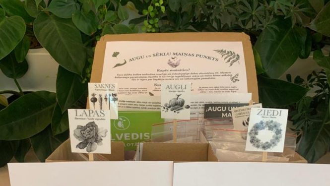 Sēklu maiņas punkts Ogres Centrālajā bibliotēkā