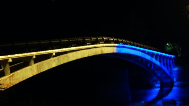 Ukrainas Neatkarības dienā Ogre pauž atbalstu Ukrainai 