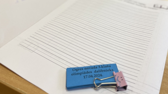Matemātikas un latviešu valodas olimpiāde 3.klašu skolēniem