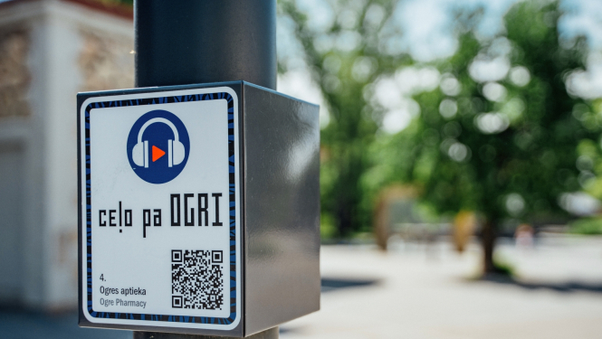 Audiogida vides zīme Ogrē