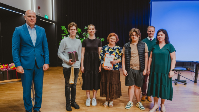 Ogres novada valsts posma mācību priekšmetu olimpiāžu un sporta sacensību laureātu godināšana Lielvārdes Kultūras namā. 22.05.2023.