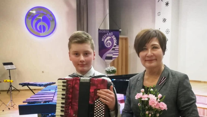 Ogres Mūzikas skolas akordeonisti gūst panākumus valsts konkursā